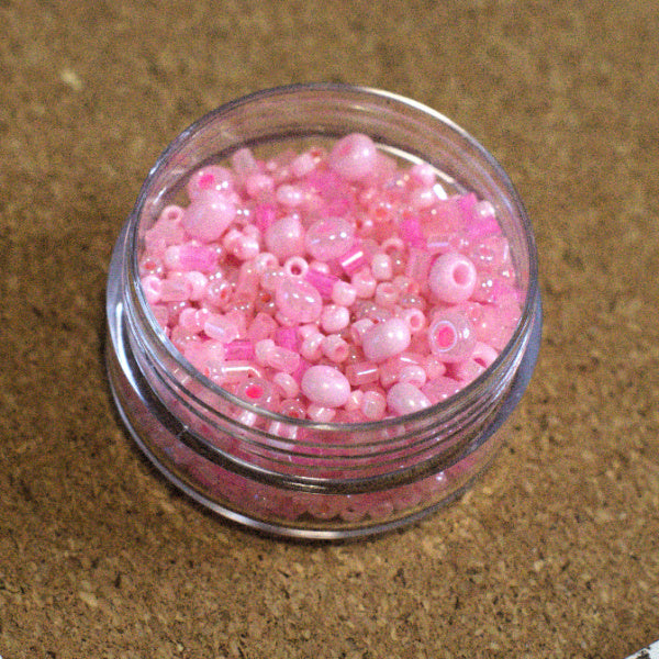Strawberry Pop Pink Seed Bead Mix