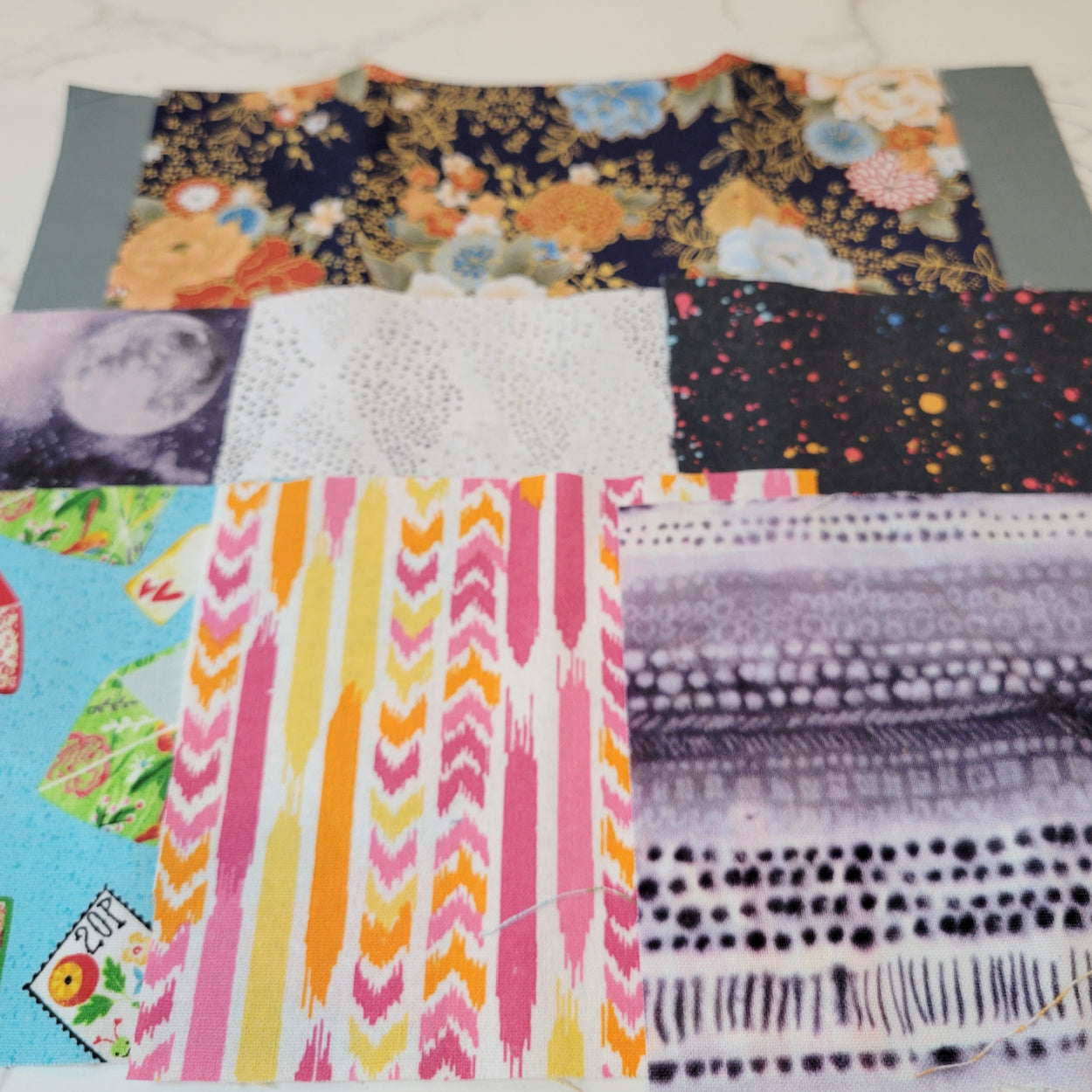 Slow Stitch Fabric Embellishment Kit Sampler Pack #2