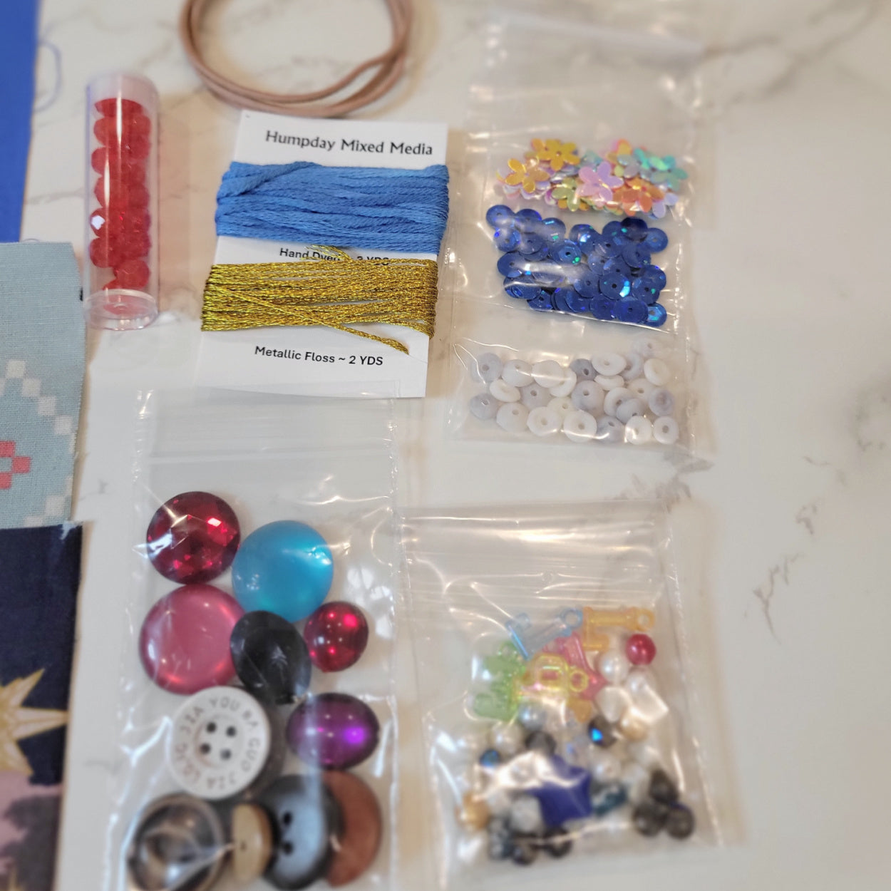 Slow Stitch Fabric Embellishment Kit Sampler Pack #3
