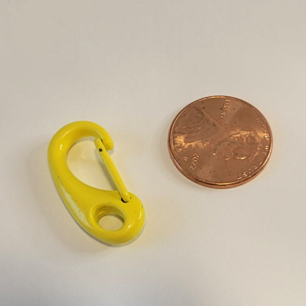 Seafoam Green Mini Metal Carabiner Clip, 25x12mm