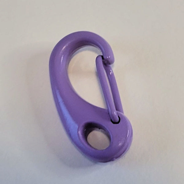 Lavender Purple Mini Metal Carabiner Clip, 25x12mm