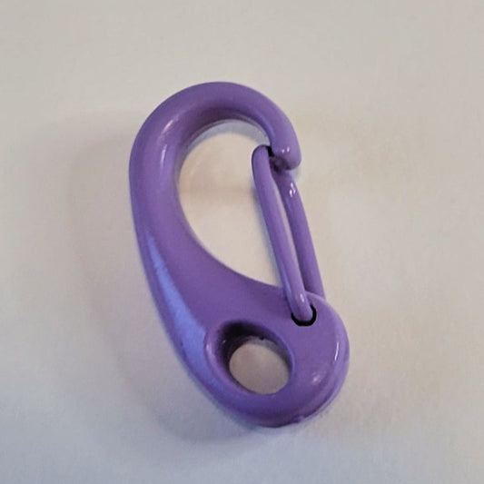 Lavender Purple Mini Metal Carabiner Clip, 25x12mm