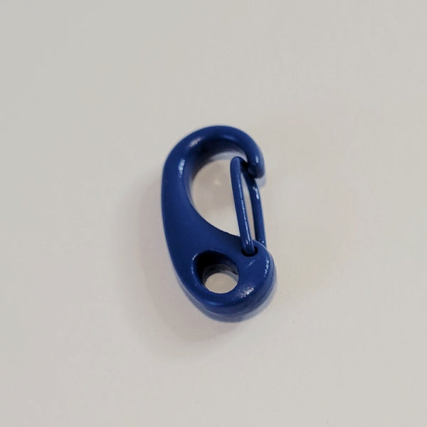 Navy Blue Mini Metal Carabiner Clip, 25x12mm