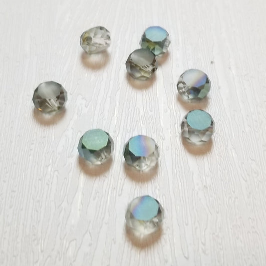 Crystal Vitrail Round Table Cut Fire Polish Beads