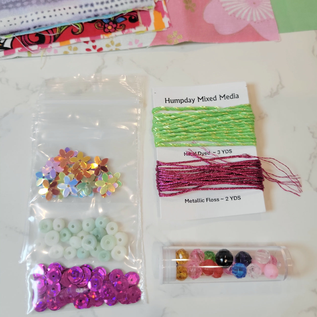 Slow Stitch Fabric Embellishment Kit Sampler Pack #1