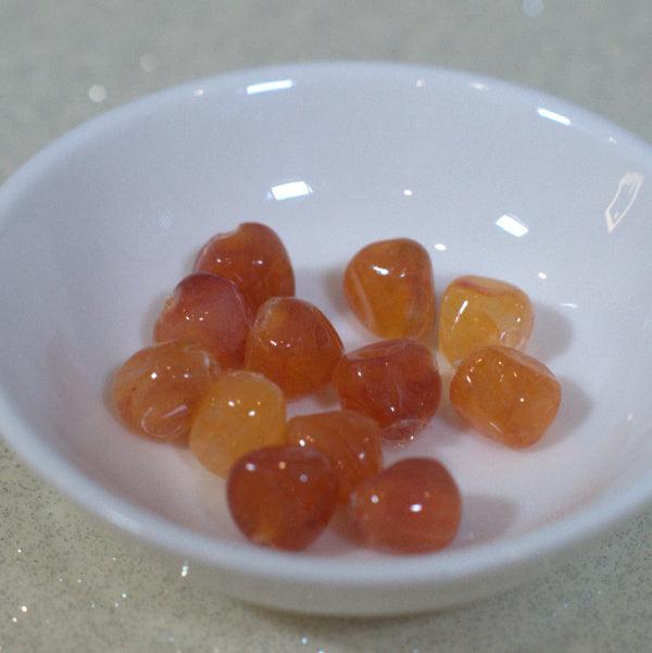 Faux Amber 10mm Nugget Vintage Lucite Beads - Humpday Beads
