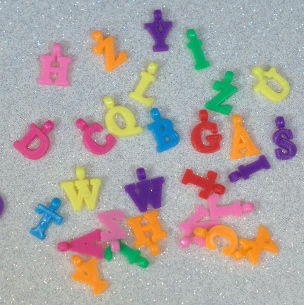 Acrylic Opaque Alphabet Letter Charms - Humpday Beads