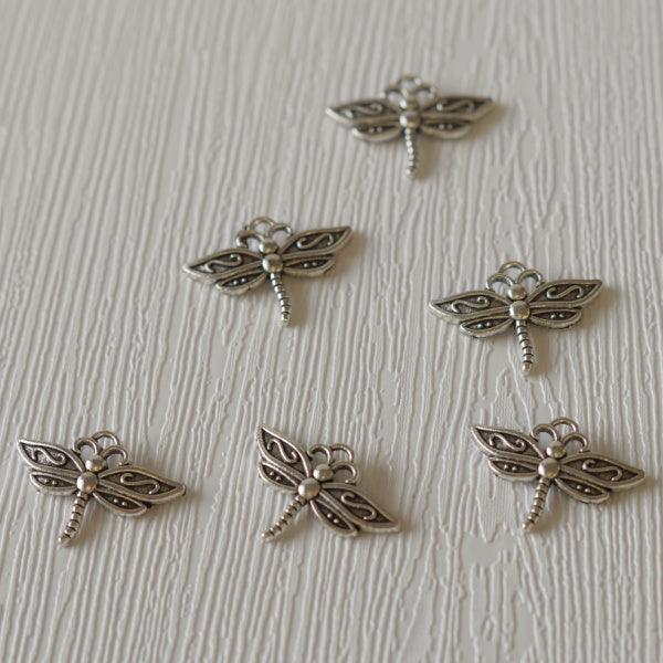 Dragonfly Silver Metal Charms - Humpday Beads